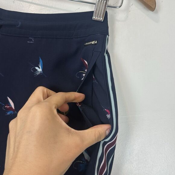 Ted Baker Color By Numbers Tanyaa Fly Fish Jogger Pants Whimsical Womens Size 0 - Picture 6 of 11
